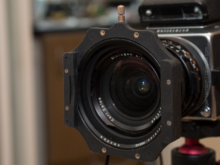 Lee push on holder fitted on to hood