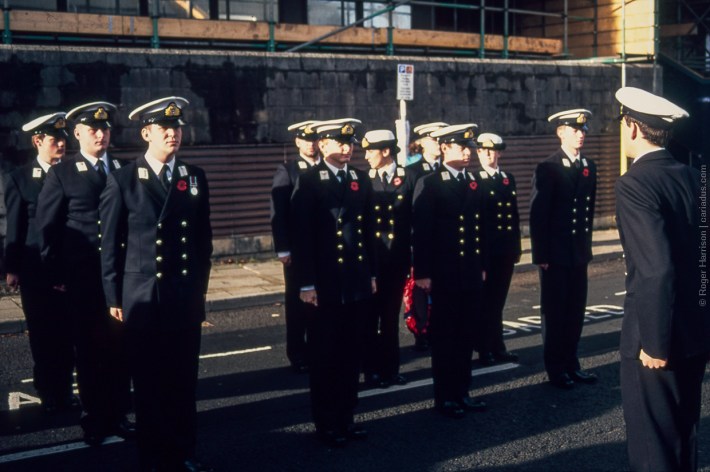 Royal Navy on parade (Olympus OM-4ti, 85mm)